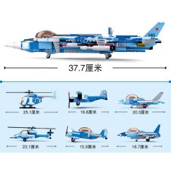 SLUBAN M38 non  MÁY BAY CHIẾN ĐẤU ( 6 TRONG 1) bộ đồ chơi xếp lắp ráp ghép mô hình Military Army Quân Sự Bộ Đội 728 khối