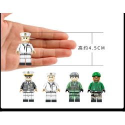 SEMBO 12261 non  TÀU SÂN BAY bộ đồ chơi xếp lắp ráp ghép mô hình Black Gold Cuộc Chiến Vàng Đen 716 khối