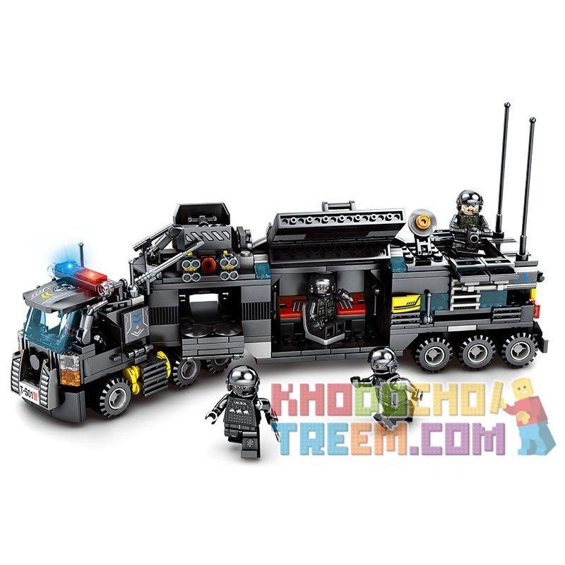 SEMBO 102156 102157 102158 102386 102151 102152 102153 102154 102155 non  8 BỘ NHỎ KẾT HỢP bộ đồ chơi xếp lắp ráp ghép mô hình Swat Special Force Đặc Nhiệm 716 khối