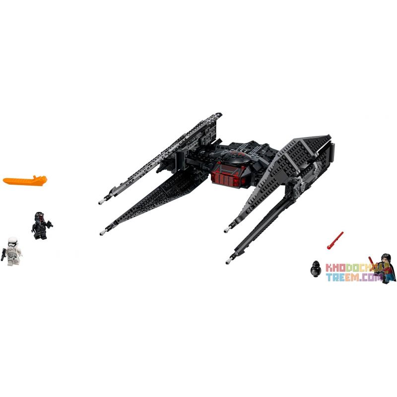 NOT Lego KYLO REN'S TIE FIGHTER 75179 Bela Lari 10907 LEPIN 05127 xếp lắp ráp ghép mô hình CON TÀU CHIẾN ĐẤU CỦA KYLO REN MÁY BAY TIE Star Wars Chiến Tranh Giữa Các Vì Sao 630 khối