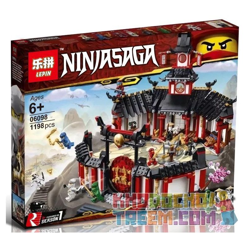 NOT Lego MONASTERY OF SPINJITZU 70670 Bela Lari 11165 LEPIN 06098 SHENG YUAN/SY SY1255 1255 ZIMO 90015 xếp lắp ráp ghép mô hình ĐẤU TRƯỜNG LUYỆN TẬP TU VIỆN SPINJITZU The Lego Ninjago Movie Ninja Lốc Xoáy 1070 khối