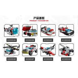 PanlosBrick 633004 T633004 Panlos Brick 633004 T633004 non  TÀU CHIẾN 8 TRONG 1 bộ đồ chơi xếp lắp ráp ghép mô hình Military Army MISSILE DESTROYER Quân Sự Bộ Đội 788 khối