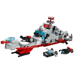 PanlosBrick 633004 T633004 Panlos Brick 633004 T633004 non  TÀU CHIẾN 8 TRONG 1 bộ đồ chơi xếp lắp ráp ghép mô hình Military Army MISSILE DESTROYER Quân Sự Bộ Đội 788 khối