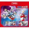 PanlosBrick 690001A 690001B 690001C 690001D Panlos Brick 690001A 690001B 690001C 690001D non  SPACECRAFT OTTMAN 4 TRONG 1 bộ đồ chơi xếp lắp ráp ghép mô hình Ultraman Vệ Binh Vũ Trụ Siêu Nhân Điện Quang 766 khối