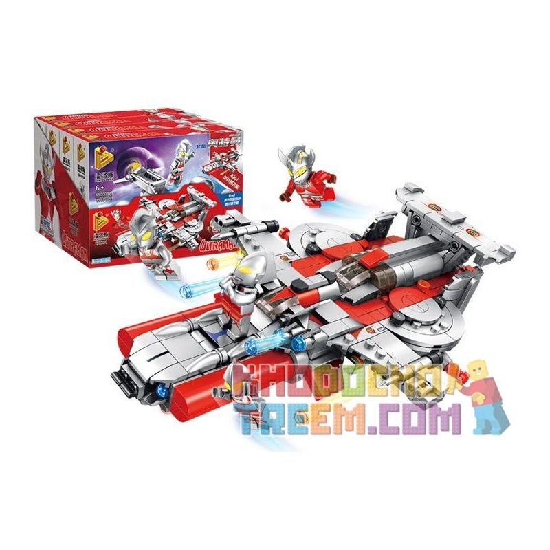 PanlosBrick 690001A 690001B 690001C 690001D Panlos Brick 690001A 690001B 690001C 690001D non  SPACECRAFT OTTMAN 4 TRONG 1 bộ đồ chơi xếp lắp ráp ghép mô hình Ultraman Vệ Binh Vũ Trụ Siêu Nhân Điện Quang 766 khối