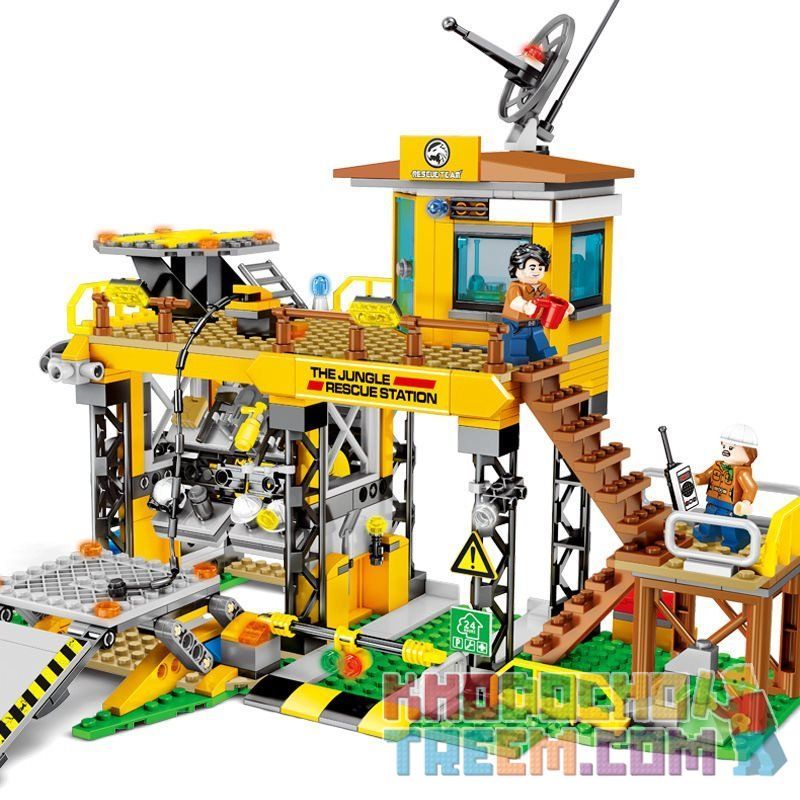 SEMBO 603032 non Lego TRẠM CỨU HỘ TRONG RỪNG bộ đồ chơi xếp lắp ráp ghép mô hình Rescue Team Đội Cứu Hộ 725 khối
