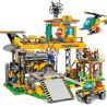 SEMBO 603032 non  TRẠM CỨU HỘ TRONG RỪNG bộ đồ chơi xếp lắp ráp ghép mô hình Rescue Team Đội Cứu Hộ 725 khối