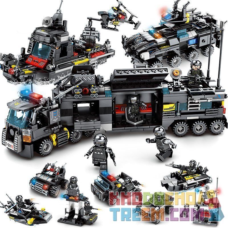 SEMBO 102156 102157 102158 102386 102151 102152 102153 102154 102155 non Lego 8 BỘ NHỎ KẾT HỢP bộ đồ chơi xếp lắp ráp ghép mô hình Swat Special Force Đặc Nhiệm 716 khối