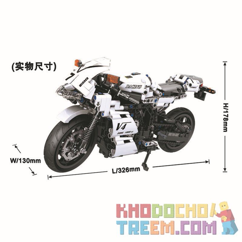 REBRICKABLE MOC-24892 24892 MOC24892 Winner 7047 non  MÔ TÔ PHÂN KHỐI LỚN TỈ LỆ 1:6 tỷ lệ 1:6 bộ đồ chơi xếp lắp ráp ghép mô hình  THE SPORTS STREET MOTORCYCLE Kỹ Thuật Công Nghệ Cao Mô Hình Phương Tiện 716 khối