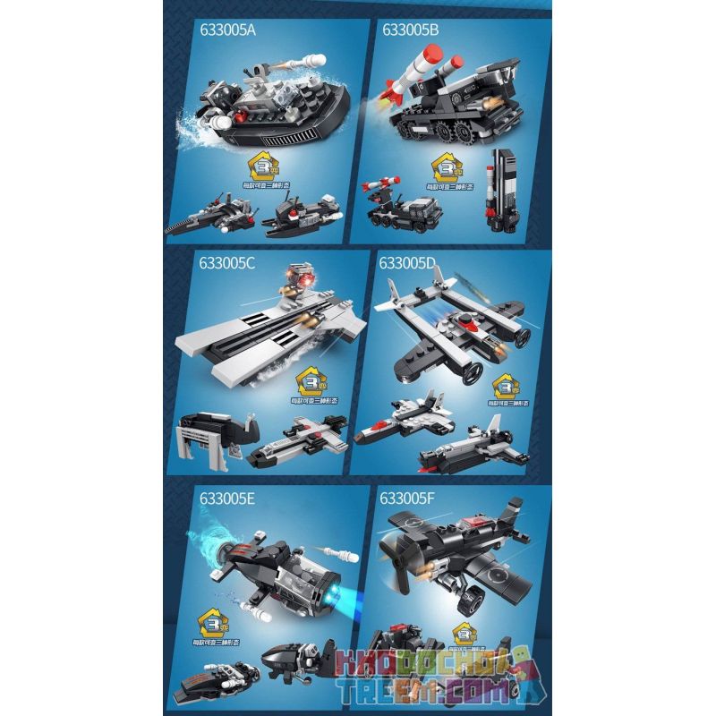 PanlosBrick 633005F 633005G 633005H 633005A 633005B 633005C 633005D 633005E Panlos Brick 633005F 633005G 633005H 633005A 633005B 633005C 633005D 633005E non  8 PHƯƠNG TIỆN QUÂN SỰ KẾT HỢP THÀNH TRỰC THĂNG TẤN CÔNG bộ đồ chơi xếp lắp ráp ghép mô hình Military Army GUNSHIP Quân Sự Bộ Đội 712 khối