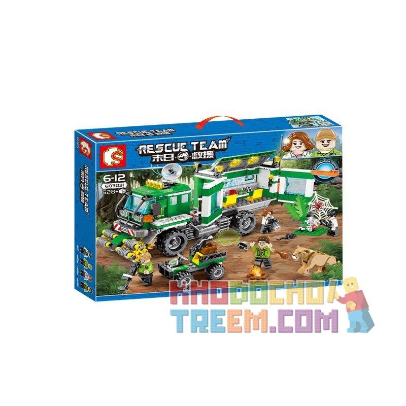 SEMBO 603031 non  XE NGHIÊN CỨU KHU RỪNG bộ đồ chơi xếp lắp ráp ghép mô hình Rescue Team Đội Cứu Hộ 528 khối SEMBO 603031 non  XE NGHIÊN CỨU KHU RỪNG bộ đồ chơi xếp lắp ráp ghép mô hình Rescue Team Đội Cứu Hộ 528 khối