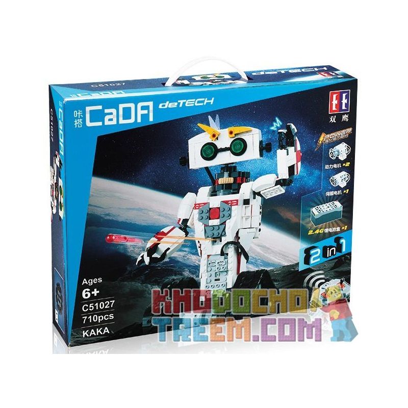 DOUBLEE CADA C51027 51027 non Lego ROBOT BIẾN HÌNH BỌ CẠP bộ đồ chơi xếp lắp ráp ghép mô hình Technic KAKA Kỹ Thuật Công Nghệ Cao Mô Hình Phương Tiện 710 khối