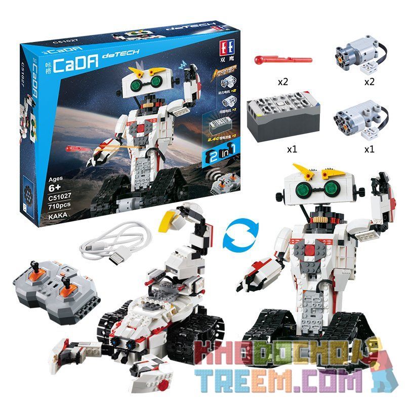 DOUBLEE CADA C51027 51027 non  ROBOT BIẾN HÌNH BỌ CẠP bộ đồ chơi xếp lắp ráp ghép mô hình  KAKA Kỹ Thuật Công Nghệ Cao Mô Hình Phương Tiện 710 khối