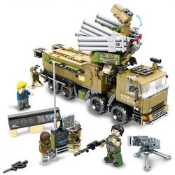 SEMBO 11716 non  HỆ THỐNG PHÒNG THỦ TẦM GẦN PANTSIR S1 bộ đồ chơi xếp lắp ráp ghép mô hình Black Gold Cuộc Chiến Vàng Đen 704 khối