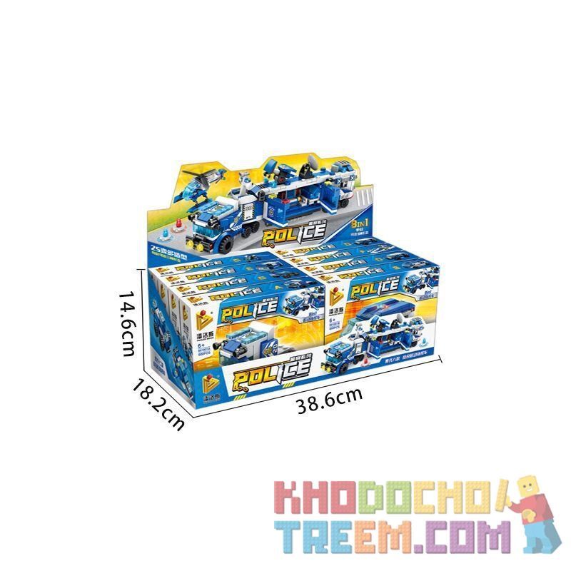 PanlosBrick 681001F 681001G 681001H 681001A 681001B 681001C 681001D 681001E Panlos Brick 681001F 681001G 681001H 681001A 681001B 681001C 681001D 681001E non  8 PHƯƠNG TIỆN NHỎ KẾT HỢP THÀNH XE TẢI CHỈ HUY bộ đồ chơi xếp lắp ráp ghép mô hình Police Cảnh Sát 694 khối