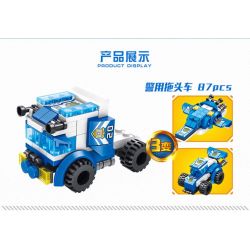 PanlosBrick 681001F 681001G 681001H 681001A 681001B 681001C 681001D 681001E Panlos Brick 681001F 681001G 681001H 681001A 681001B 681001C 681001D 681001E non  8 PHƯƠNG TIỆN NHỎ KẾT HỢP THÀNH XE TẢI CHỈ HUY bộ đồ chơi xếp lắp ráp ghép mô hình Police Cảnh Sát 694 khối