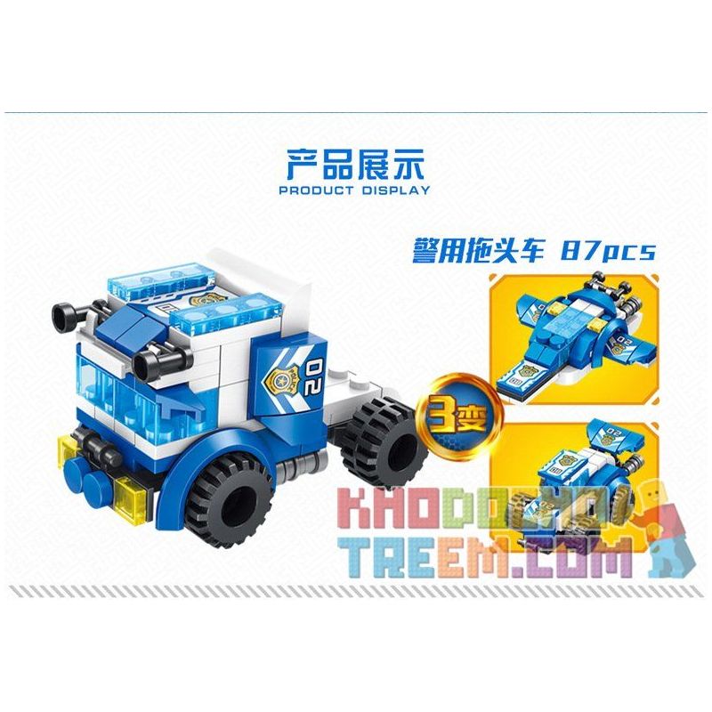 PanlosBrick 681001F 681001G 681001H 681001A 681001B 681001C 681001D 681001E Panlos Brick 681001F 681001G 681001H 681001A 681001B 681001C 681001D 681001E non  8 PHƯƠNG TIỆN NHỎ KẾT HỢP THÀNH XE TẢI CHỈ HUY bộ đồ chơi xếp lắp ráp ghép mô hình Police Cảnh Sát 694 khối