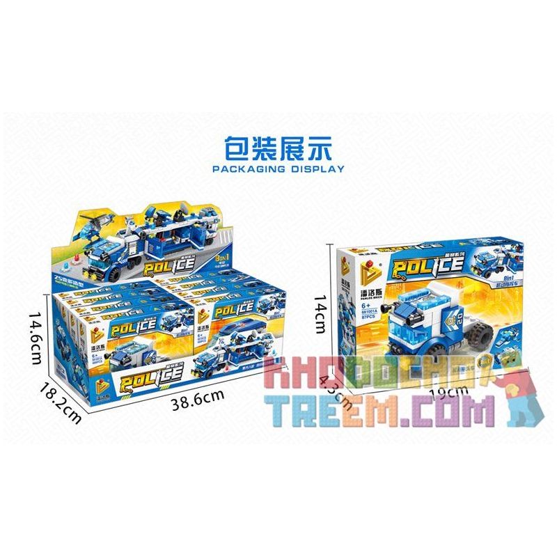 PanlosBrick 681001F 681001G 681001H 681001A 681001B 681001C 681001D 681001E Panlos Brick 681001F 681001G 681001H 681001A 681001B 681001C 681001D 681001E non  8 PHƯƠNG TIỆN NHỎ KẾT HỢP THÀNH XE TẢI CHỈ HUY bộ đồ chơi xếp lắp ráp ghép mô hình Police Cảnh Sát 694 khối