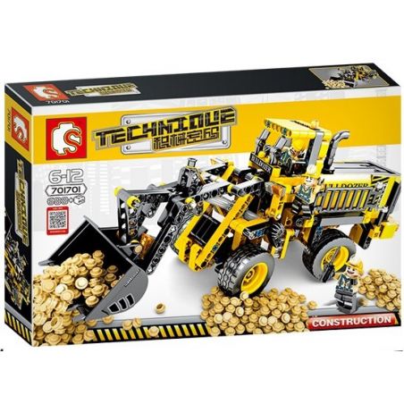 SEMBO 701701 non  MÁY ỦI bộ đồ chơi xếp lắp ráp ghép mô hình  TECHNIQUE Kỹ Thuật Công Nghệ Cao Mô Hình Phương Tiện 688 khối