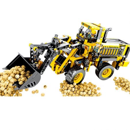 SEMBO 701701 non  MÁY ỦI bộ đồ chơi xếp lắp ráp ghép mô hình  TECHNIQUE Kỹ Thuật Công Nghệ Cao Mô Hình Phương Tiện 688 khối