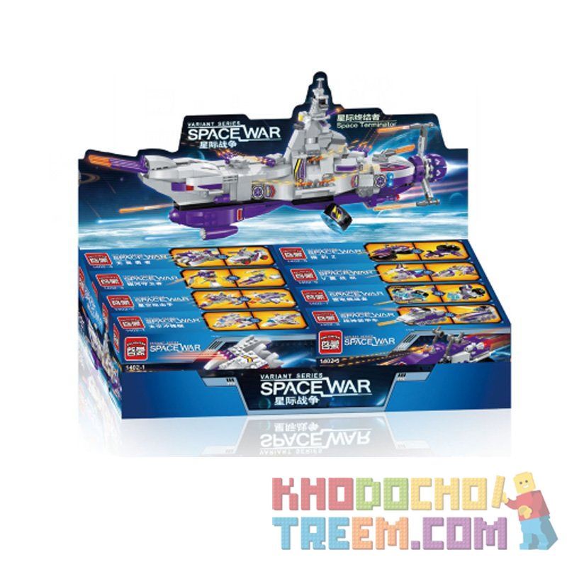 Enlighten 1402 Qman 1402 non  8 PHI THUYỀN NHỎ KẾT HỢP THÀNH LỚN bộ đồ chơi xếp lắp ráp ghép mô hình Transformers VARIANT SERIES SPACE WAR TERMINATOR Robot Đại Chiến Người Máy Biến Hình 683 khối