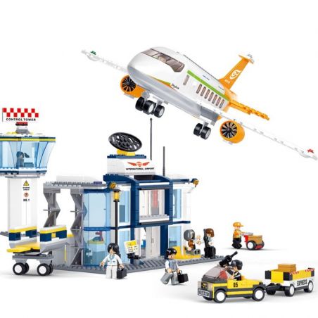 SLUBAN M38-B0367 B0367 0367 M38B0367 38-B0367 non  SÂN BAY bộ đồ chơi xếp lắp ráp ghép mô hình City AVIATION Thành Phố 678 khối