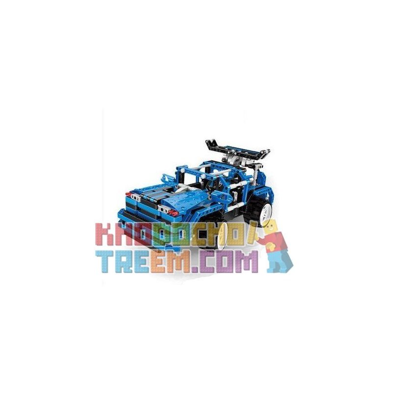 QIZHILE 6504 Xếp hình kiểu Lego TECHNIC Remote Control Racing Car Xe đua điều Khiển Từ Xa 464 khối điều khiển từ xa