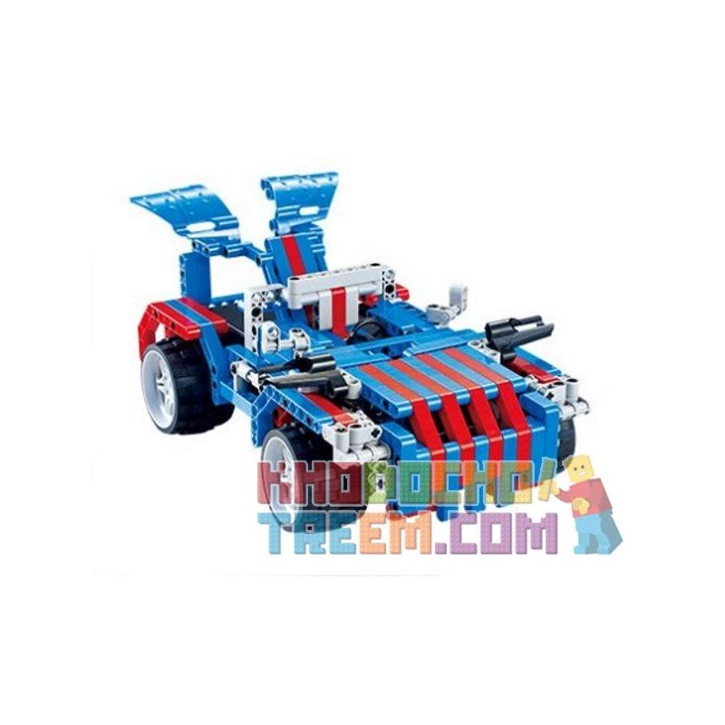 QIZHILE 6502 Xếp hình kiểu Lego TECHNIC Remote Control Racing Car Xe đua điều Khiển Từ Xa 464 khối điều khiển từ xa