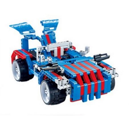QIZHILE 6502 Xếp hình kiểu   Remote Control Racing Car Xe đua điều Khiển Từ Xa 464 khối điều khiển từ xa