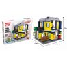 HSANHE 6705 Xếp hình kiểu  MODULAR BUILDINGS Snooker Room Nhà Chơi Bi-a 472 khối