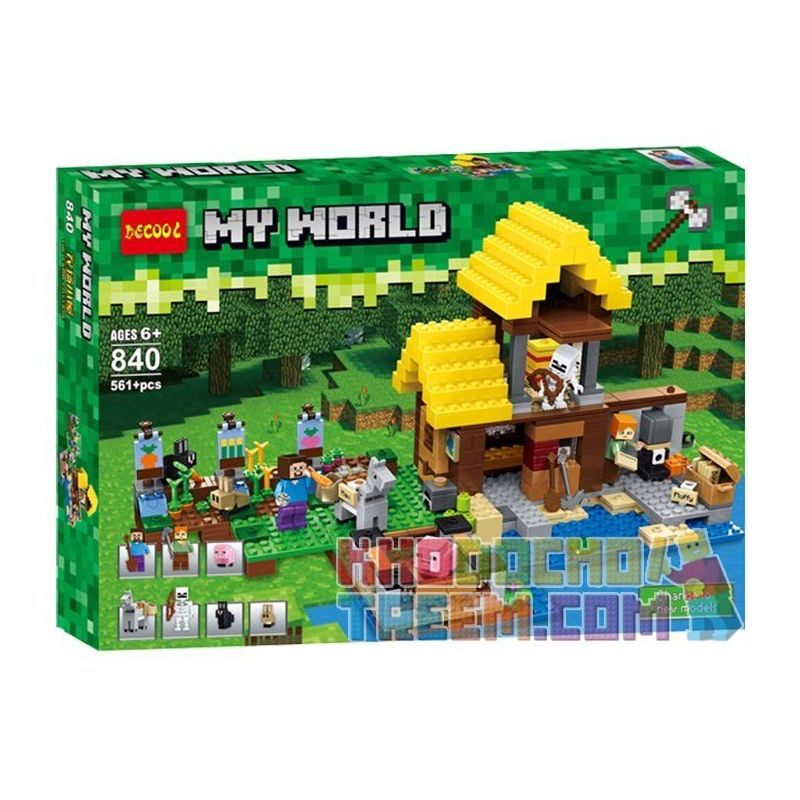 NOT Lego MINECRAFT THE FARM COTTAGE 21144 BLX 81053 BRICK 840 Bela Lari 10813 LEPIN 18039 SHENG YUAN SY SY991 SX 1007 x p l p rap ghep mo hinh NONG TRANG NGOI NHA TR I Game Xay D ng 549 kh i