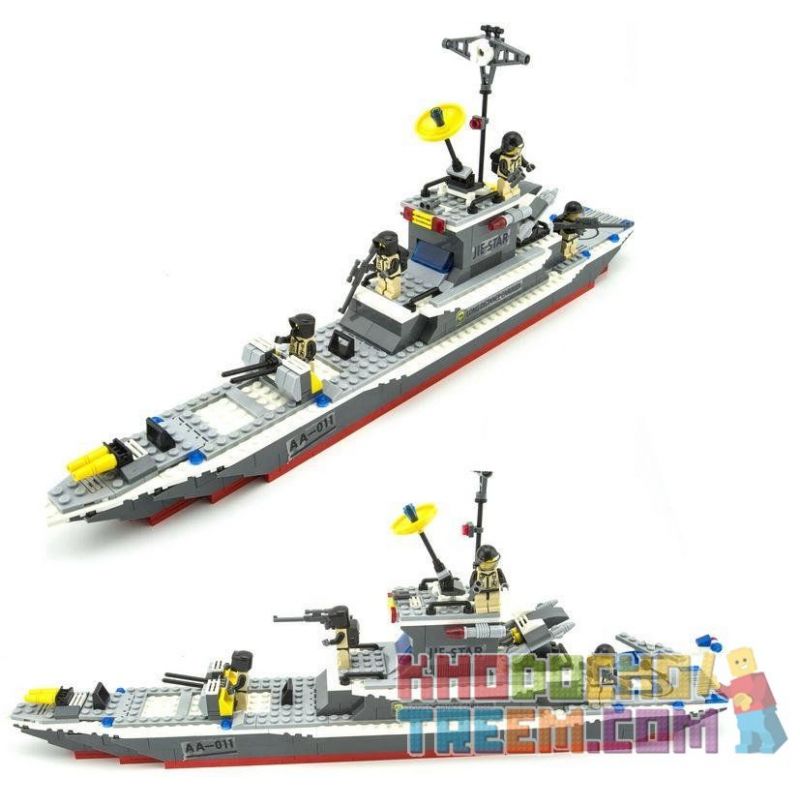JIE STAR 29016 Xếp hình kiểu Lego MILITARY ARMY Long Distance Cruiser Tàu Tuần Dương 409 khối