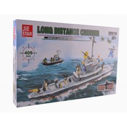 JIE STAR 29016 Xếp hình kiểu  MILITARY ARMY Long Distance Cruiser Tàu Tuần Dương 409 khối