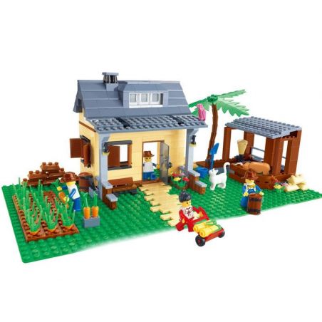 WANGE 34202N Xếp hình kiểu  CREATOR Happy Farmland Nông Trại Vui Vẻ 412 khối