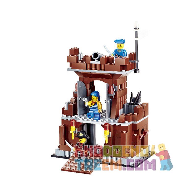 JIE STAR 30007 Xếp hình kiểu  PIRATES OF THE CARIBBEAN Headquarters Base Trụ Sở Chính Của Quân Hải Tặc 431 khối JIE STAR 30007 Xếp hình kiểu  PIRATES OF THE CARIBBEAN Headquarters Base Trụ Sở Chính Của Quân Hải Tặc 431 khối