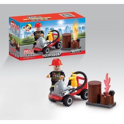 QIZHILE 2002 Xếp hình kiểu  CITY Fire Rescue Equipment 8 In 1 Phương Tiện Cứu Hỏa 8 Trong 1 370 khối