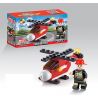 QIZHILE 2002 Xếp hình kiểu  CITY Fire Rescue Equipment 8 In 1 Phương Tiện Cứu Hỏa 8 Trong 1 370 khối