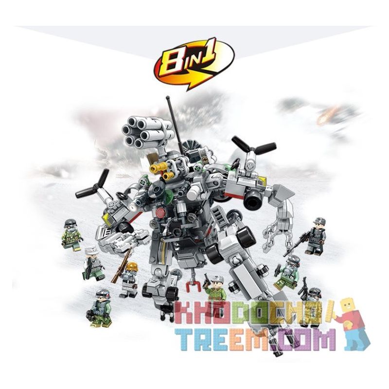 PanlosBrick 631002F 631002G 631002H 631002A 631002B 631002C 631002D 631002E Panlos Brick 631002F 631002G 631002H 631002A 631002B 631002C 631002D 631002E non  8 THIẾT BỊ KẾT HỢP THÀNH ROBOT KHỔNG LỒ bộ đồ chơi xếp lắp ráp ghép mô hình Justice Action Thi Hành Công Lý 620 khối