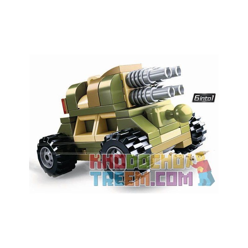 SLUBAN M38-B0636 B0636 0636 M38B0636 38-B0636 non  NGƯỜI MÁY ĐƯỢC LẮP RÁP BỞI BAY PHẢN LỰC TRỰC THĂNG VÀ XE TĂNG bộ đồ chơi xếp lắp ráp ghép mô hình Military Army Quân Sự Bộ Đội 448 khối