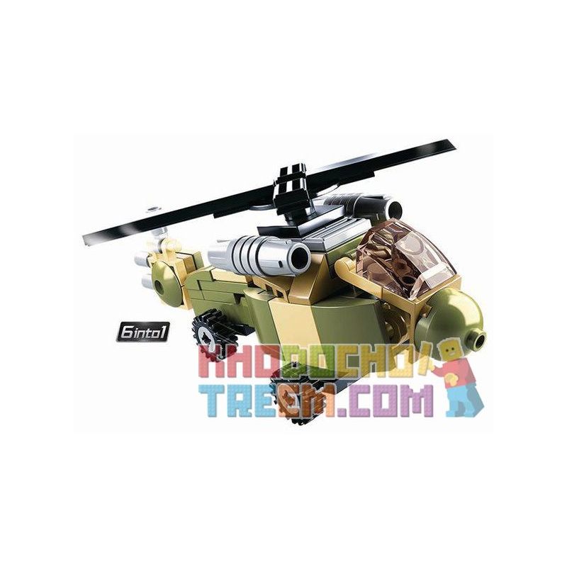 SLUBAN M38-B0636 B0636 0636 M38B0636 38-B0636 non  NGƯỜI MÁY ĐƯỢC LẮP RÁP BỞI BAY PHẢN LỰC TRỰC THĂNG VÀ XE TĂNG bộ đồ chơi xếp lắp ráp ghép mô hình Military Army Quân Sự Bộ Đội 448 khối