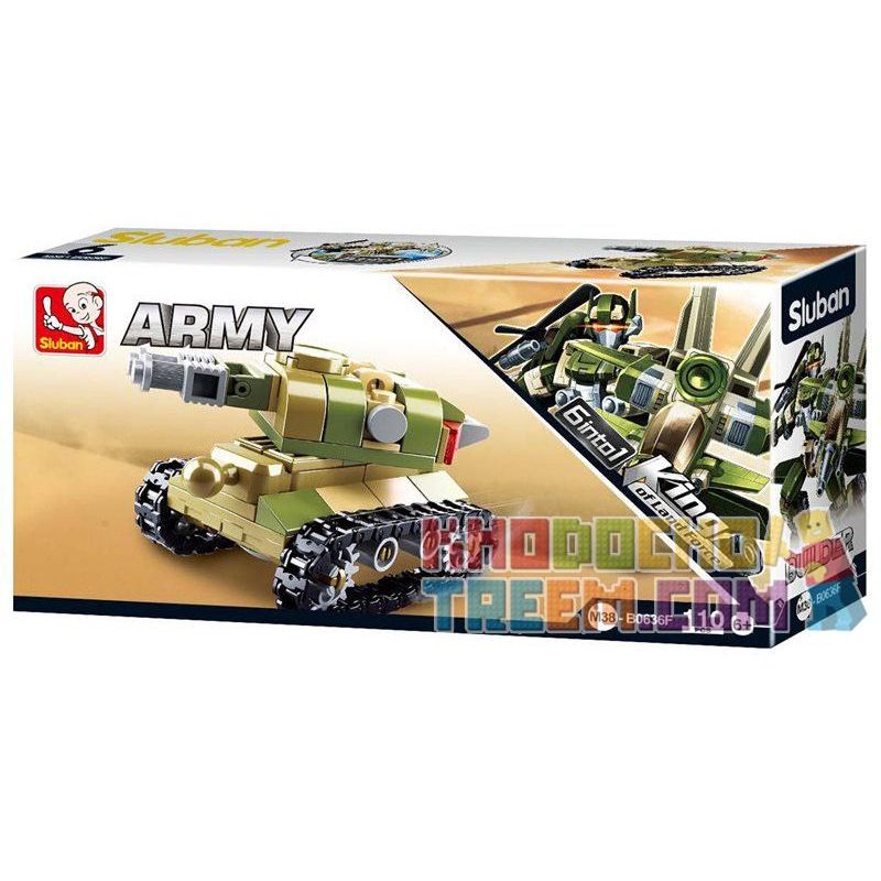 SLUBAN M38-B0636 B0636 0636 M38B0636 38-B0636 non  NGƯỜI MÁY ĐƯỢC LẮP RÁP BỞI BAY PHẢN LỰC TRỰC THĂNG VÀ XE TĂNG bộ đồ chơi xếp lắp ráp ghép mô hình Military Army Quân Sự Bộ Đội 448 khối