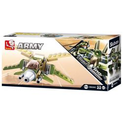 SLUBAN M38-B0636 B0636 0636 M38B0636 38-B0636 non  NGƯỜI MÁY ĐƯỢC LẮP RÁP BỞI BAY PHẢN LỰC TRỰC THĂNG VÀ XE TĂNG bộ đồ chơi xếp lắp ráp ghép mô hình Military Army Quân Sự Bộ Đội 448 khối