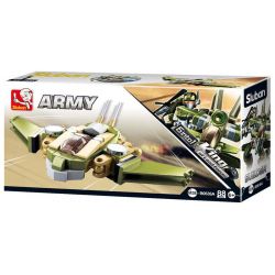 SLUBAN M38-B0636 B0636 0636 M38B0636 38-B0636 non  NGƯỜI MÁY ĐƯỢC LẮP RÁP BỞI BAY PHẢN LỰC TRỰC THĂNG VÀ XE TĂNG bộ đồ chơi xếp lắp ráp ghép mô hình Military Army Quân Sự Bộ Đội 448 khối