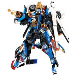 Enlighten 3302 Qman 3302 non  NGƯỜI MÁY BIẾN HÌNH THÀNH TRỰC THĂNG bộ đồ chơi xếp lắp ráp ghép mô hình Transformers BLAST RANGER BLADE WARRIOR Robot Đại Chiến Người Máy Biến Hình 448 khối