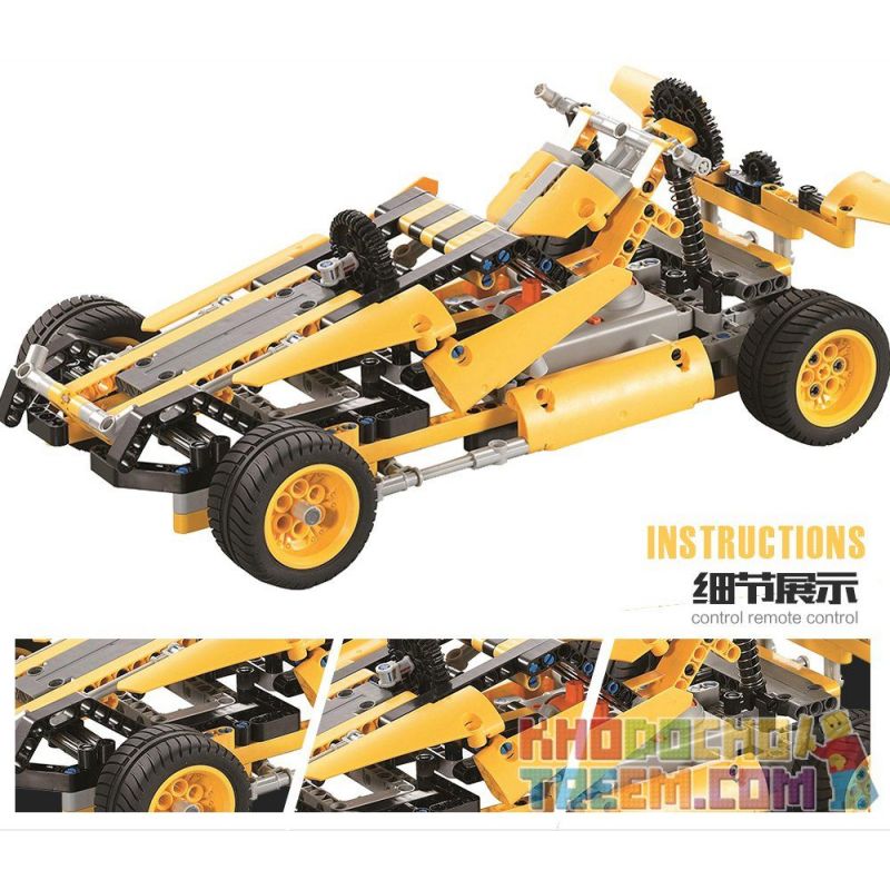 SDL 2017A-23 201723 Xếp hình kiểu   Racing Car F1 Xe đua điều Khiển Từ Xa 441 khối điều khiển từ xa