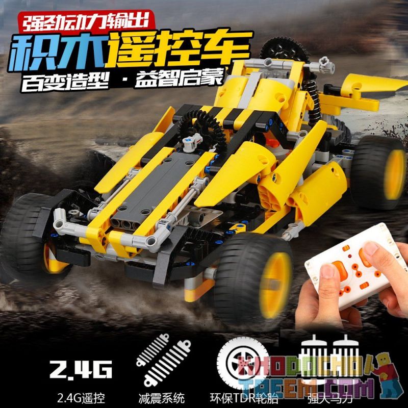 SDL 2017A-23 201723 Xếp hình kiểu   Racing Car F1 Xe đua điều Khiển Từ Xa 441 khối điều khiển từ xa