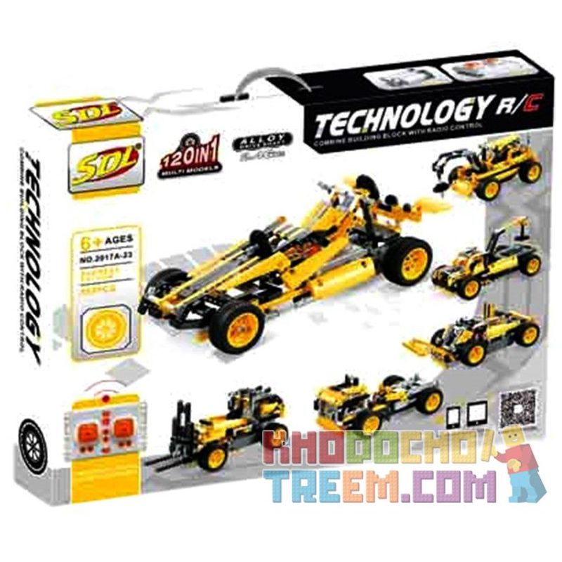 SDL 2017A-23 201723 Xếp hình kiểu   Racing Car F1 Xe đua điều Khiển Từ Xa 441 khối điều khiển từ xa