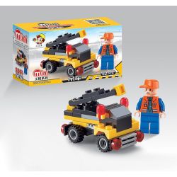 QIZHILE 2001 Xếp hình kiểu  CITY Construction Vehicle 8 In 1 Máy Xây Dựng 8 Trong 1 394 khối