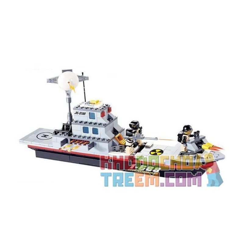 JIE STAR 29013 Xếp hình kiểu Lego MILITARY ARMY Guard Boat Tàu Tuần Tra 284 khối