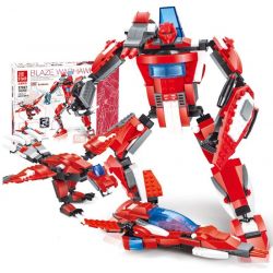 JIE STAR 27027 Xếp hình kiểu  CREATOR 3 IN 1 Blaze Warhawk Chim ưng Lửa 285 khối